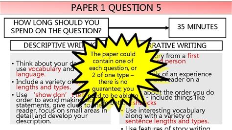 paper qestion  aqa language paper  question  creative descriptive