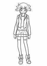 Cure Pretty Hoshizora Miyuki Drawing Draw Step Anime sketch template