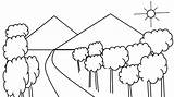 Pemandangan Mewarnai Sketsa Gunung Alam Sederhana Gampang Berwarna Bagus Lukisan Sawah Pohon Rumah Pantai Marimewarnai Lingkungan Indah Pegunungan Menggambar Bunga sketch template