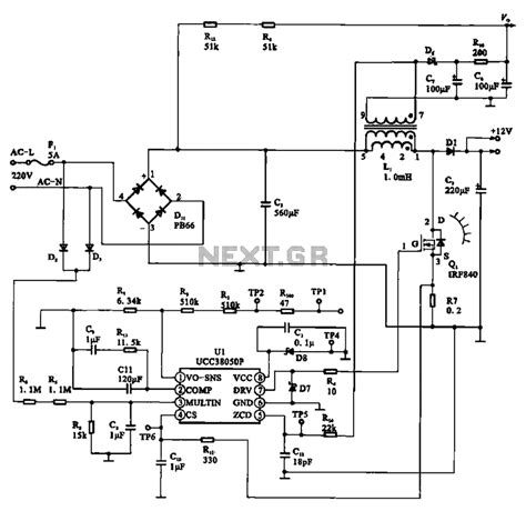 typical laptop power adapter circuit   circuits  nextgr