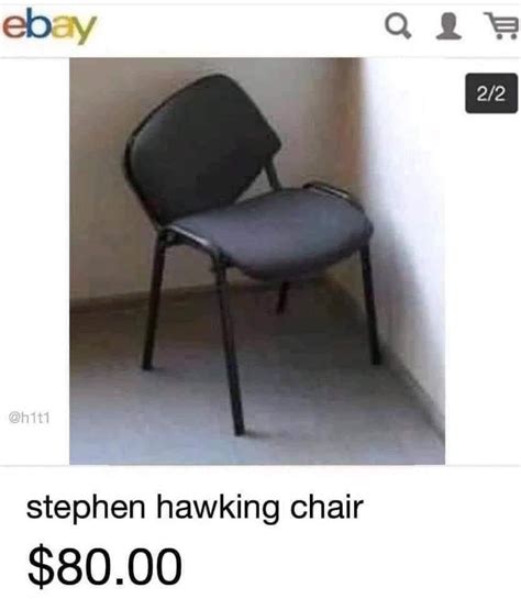 stephen hawking chair   meme