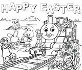 Easter Coloring Thomas Pages Train Printable Choo Kids Friends Birthday Worksheets Online Happy Crafts Print Tank Engine Activities Children Colouring sketch template