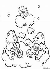 Coloring Pages Care Bears Teddy Book Cloud Sheets Info Coloriage sketch template