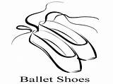 Ballet Drawing Shoes Shoe Coloring Getdrawings Pointe Dance sketch template