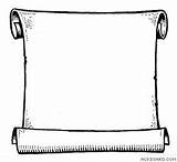 Scroll Blank Paper Clipart Clip sketch template