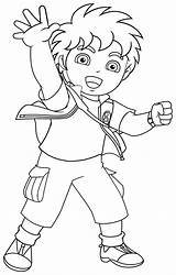 Coloring Pages Diego Printable Kids sketch template