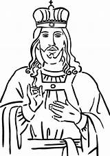Personnages Christ Trono Tut Ko Imagen Getdrawings Soberano sketch template