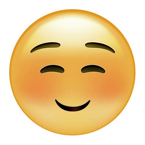 emoji squint small smile digital art  ali lynne fine art america