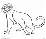 Bagheera Selva Giungla Panther Colline Calda Seeonee Pintar Pantera Lwy Tus Indiana Mowgli Kolorowanki Lew Della Infantiles Mundopeke Xcolorings sketch template