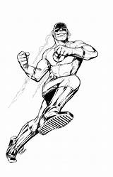 Flash Coloring Pages Printable Superhero Superheroes Colouring Kids Popular Coloringhome Reverse Comments sketch template