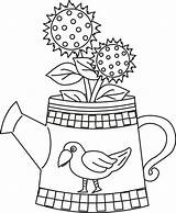 Coloring Watering Pages Crow Sunflower Coloringhome Flower Printable Library Clipart Adult Popular Kids Books Source sketch template