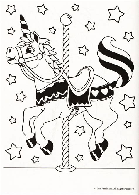 lisa frank coloring pages unicorn mei rivas