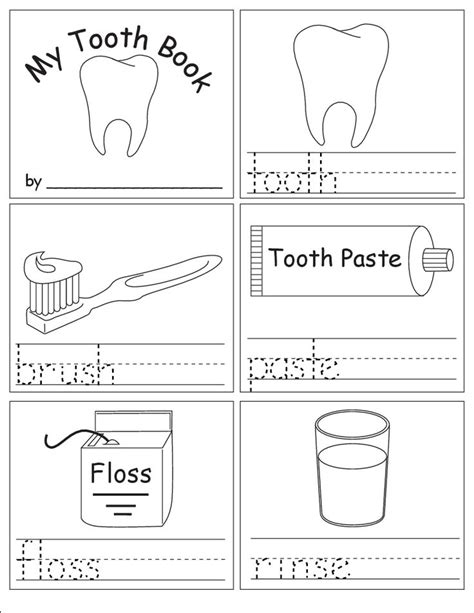 dental health worksheet  kindergarten