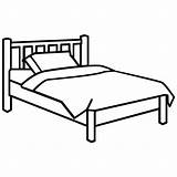 Bed Coloring Pages Print sketch template