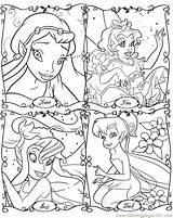Coloring Disney Pages Fairies Fairy Printable Print Color Tinkerbell Rainbow Magic Kids Cartoons Jr Pixie Coloringhome Hollow Sheets Colouring Book sketch template