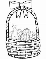 Easter Basket Coloring Pages Printable Kids Empty Template Color Print Templates Baskets Bunny Printables Dauber Bingo Clipart Sheets Egg Apple sketch template