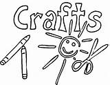 Crafts Coloring Pages Arts Craft Getcolorings Color Getdrawings Printable sketch template