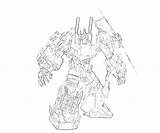 Bruticus Transformers Cybertron sketch template