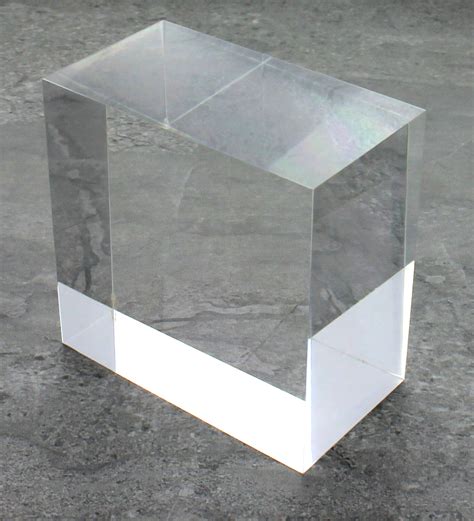 Solid Clear Acrylic Block 4 X 6 X 6 Buy Acrylic Displays Shop