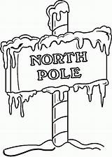 Pole North Coloring Pages Sign Christmas Printable Clipart Clip Poles South Wanted Poster Color Printables Templates Bmp Untitled 1060 Xmas sketch template