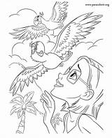 Rio Coloring Movie Colouring Pages Disney Jewel sketch template