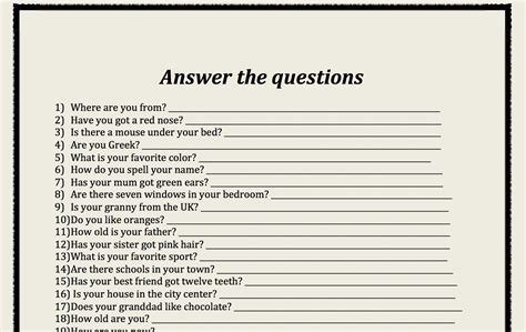 answer  questions