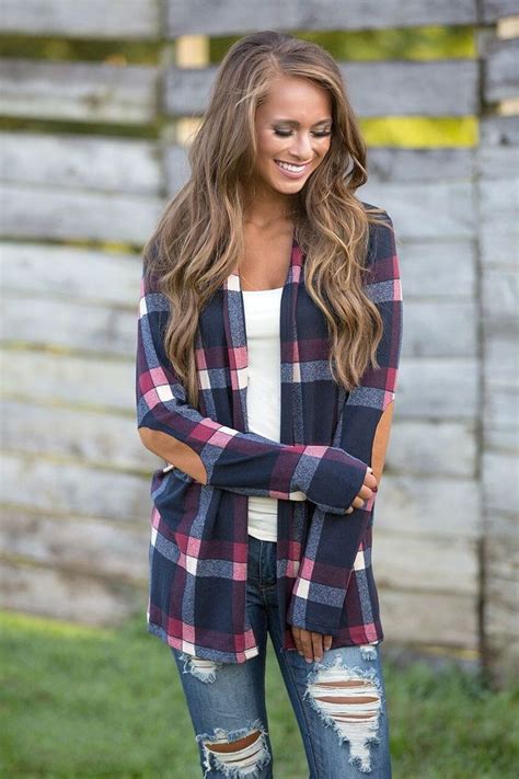 awesome flannel outfit ideas  fall  plaid cardigan
