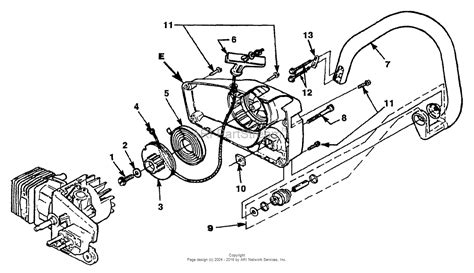 parts diagram   homelite chainsaw