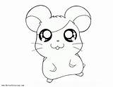 Hamster Coloring Pages Cartoon Printable Template Funny Adults Kids sketch template