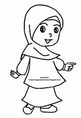 Mewarnai Sketsa Muslimah Berhijab Berkerudung Wanita Perempuan Gadis Kecil Ibu Selamat Oke Berkarya Sukses Untuk Rebanas Sedang Yang Cantik Patah sketch template