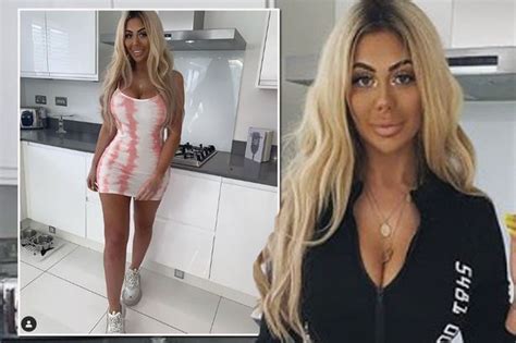 chloe ferry shows off her curves in skintight dress as fans mock fake tan fail mirror online