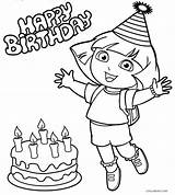 Dora Coloring Pages Birthday Printable Kids Color Christmas Cool2bkids Explorer Entitlementtrap Happy Carols Games Book Getcolorings Sheets Great Print Getdrawings sketch template