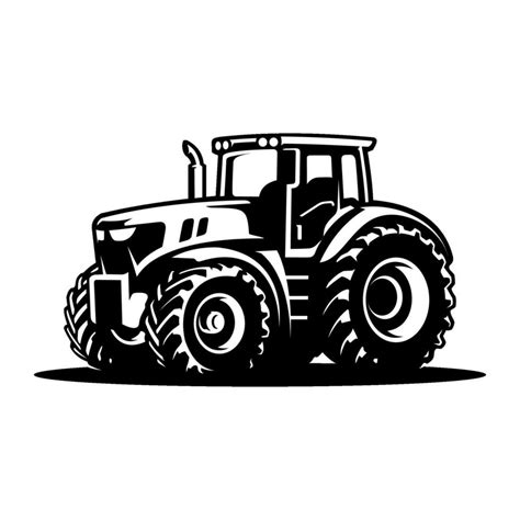 silhouette  tractor vector  vector art  vecteezy
