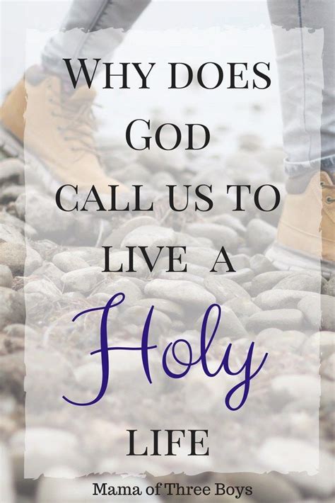 god calls     holy life    holy