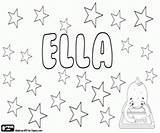 Ella Coloring Name Girl Carla Pages English Names Printable Carolus Comes Oncoloring sketch template