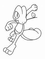 Coloring Pokemon Pages Library Clipart Treecko sketch template