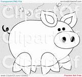 Stinky Coloring Illustration Surrounded Flies Piggy Outline Royalty Clipart Rf Transparent Pams Background sketch template