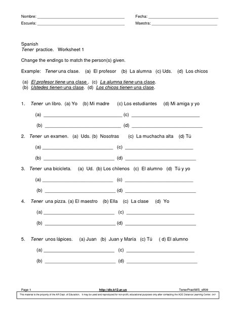 images  spanish  worksheets spanish beginner worksheets