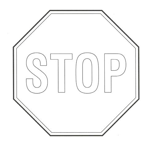 stop sign color  clipart