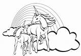 Coloring Licorne Einhorn Personnages Unicornio Ausmalen Unicorns Malvorlage Regenbogen Ancenscp Coloriages Personajes Colornimbus Thestylishpeople sketch template