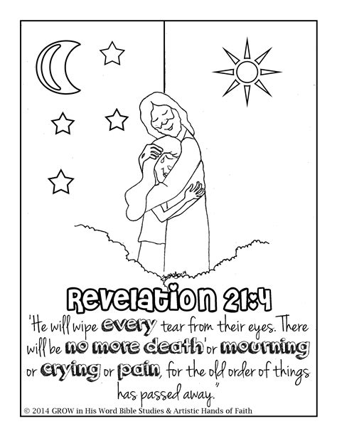revelation  childrens coloring page  wwwartistichandsoffaith