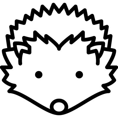 hedgehog head  vectors logos icons   downloads