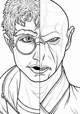 Voldemort Hogwarts Ausmalen Ausmalbild Draco Colorear Wonder Vs Pt2 Lovegood Luna Coloringhome sketch template