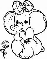 Coloring Elephant Wecoloringpage sketch template