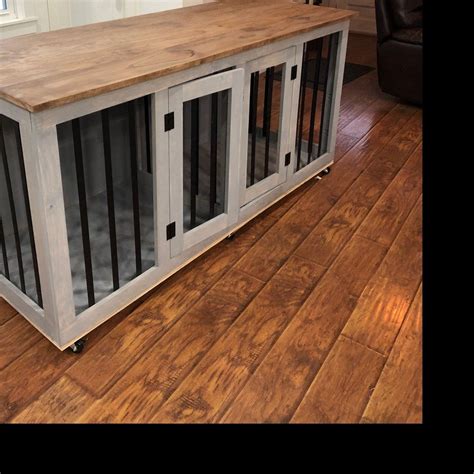 diy plans medium wooden double dog kennel digital plans  wooden dog crate dog kennel
