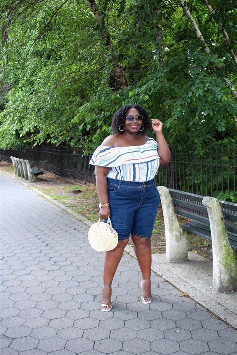 Finding The Perfect Denim Plus Size Bermuda Shorts Stylish Curves In