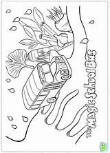 Coloring Bus Magic School Pages Print Dinokids Close Cartoons sketch template