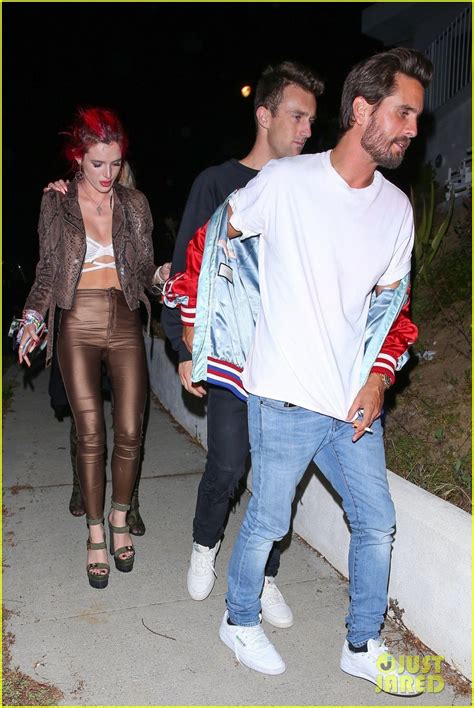 full sized photo of bella thorne scott disick hold hands on night at