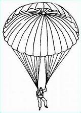 Parachute Beau Paracaidistas sketch template