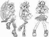 Monster High Noir Catty Pages Coloring Cleo Getcolorings sketch template